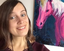 Sarah und ein Einhorn Bild