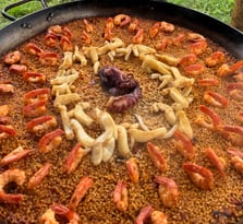 Paella de marisco con cigalas – Catering Rollo Privado Barcelona eventos