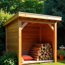 abris pour buche en bois, vente, fabrication sur mesure de qualité à prix imbattable