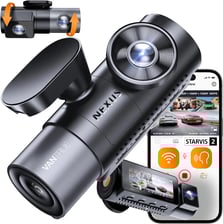 VANTRUE N5 Cámara de Coche Dashcam 4 Canales para Coche, color negro