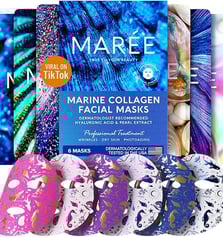 Facial Masks Marine Collagen Hyaluronic Acid Sheet Moisturizing Masks Green Red Algae Extract