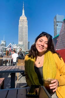 Empire State Building in New York City - Rooftop view