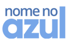nome no azul logo