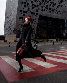 Elizabeth Lotz (Liz Lotz) art director fashion storyteller artist Gepherrini campaign city photoshoot in Tbilisi with female