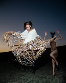 Elizabeth Lotz (Liz Lotz) art director fashion storyteller artist Salvador Dali-inspired fashion editorial photoshoot