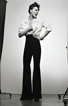 Elizabeth Lotz (Liz Lotz) art director fashion storyteller artist classic woman high fashion studio shoot with model Aimie Lo