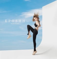 Elizabeth Lotz (Liz Lotz) art director fashion storyteller artist sportswear fashion campaign with activewear model photoshoo