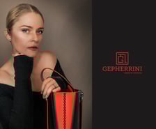 Elizabeth Lotz (Liz Lotz) art director Gepherrini fashion photoshoot featuring luxury handbags and sophisticated styling