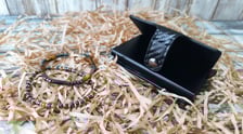 Coffret cadeau homme - Unique - porte cartes & bracelet en pierres naturelles