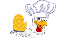 Chicken with Chef's Hat