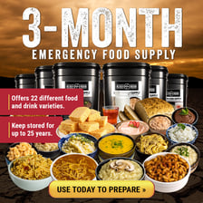 3-month emergency food pack