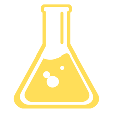 a yellow flask