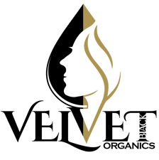 a black and gold logo with a black and white background