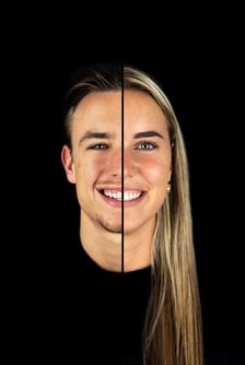 Duoportret split face