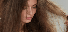 dry damaged hair due to  harsh chemical 