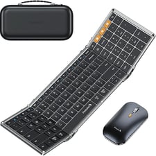 a keyboard and mouse mouse on a white background