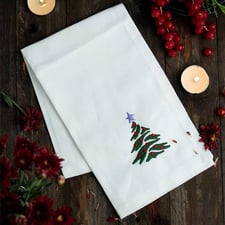 Christmas Napkins Cloth Napkins White Dining Table Dinner Napkins