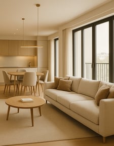 Contemporary residential apartment, designed and built by BRB Engineering in the residential sector