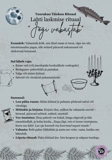 Tuurakuu Rituaal Lahti Laskmise Rituaal Soul Sisters Tarot