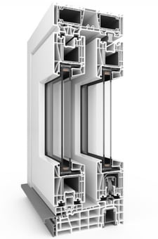 a window frame with a window and a window with a view of the outside