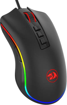 Redragon M711 COBRA Raton Gaming RGB, Sensor Pixart P3325 10,000 DPI, 8 Botones Programables