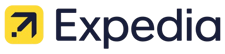 a yellow and black sign with the word end of the end of the sign ,expedia