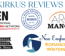 Logos for Kirkus, PEN, MWPA, NERW, and Authors Against Book Bans