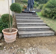 Terrasse en bois faite par Laroux Menuiserie