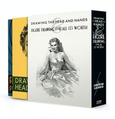 Livros Drawing the Head and Hands e Figure Drawing (Box Set) Andrew Loomis