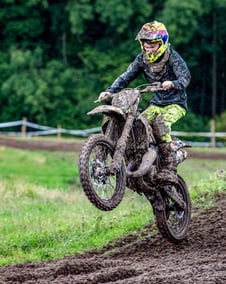 Motocross rider, Babel, North Wales, UK