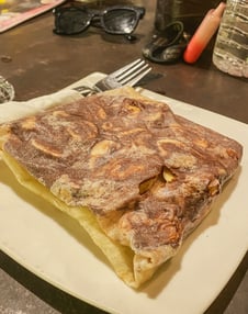 Banana and nutella roti