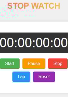 This is stop watch application with lap features, stop, pause, reset features.