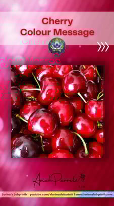 Colour message: Power of Cherry Red Colour. Colour Healing, Color Healing