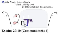 Exodus 20:10 Say it slow