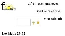 Leviticus 23:32 Say it slow