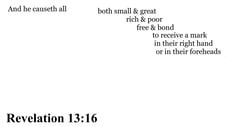 Revelation 13:16 You should see