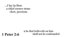 1 Peter 2:6 You should see