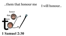 1 Samuel 2:30 Say it slow