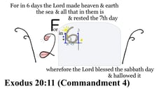 Exodus 20:11 Say it slow