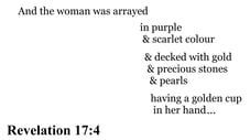 Revelation 17:4 You should see