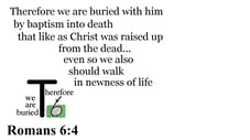 Romans 6:4 Say it slow