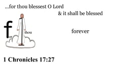 1 Chronicles 17:27 Say it slow
