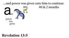 Revelation 13:5 Say it slow
