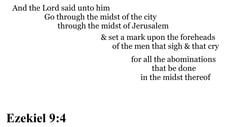 Ezekiel 9:4 You should see