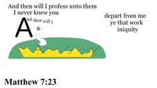 Matthew 7:23 Say it slow