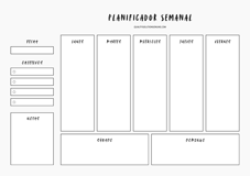planificador semanal para imprimir gratis