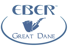 Eber Great Dane Danish Freehand Tobacco Smoking Pipe Logo