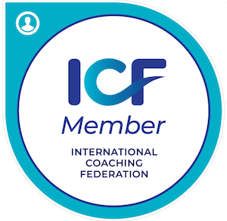blue international coaching federation badge