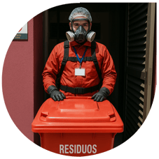 Equipo de NOAM recolectando residuos clasificados de CDMX