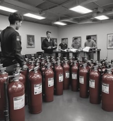 vérification des extincteurs